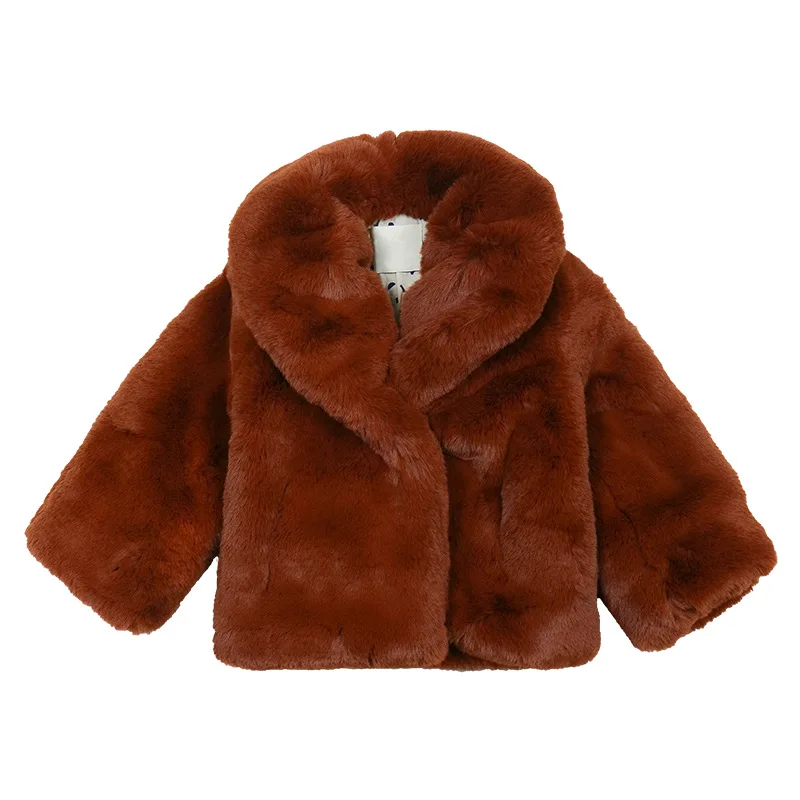 Dark Brown Coat Детское пальто г. Осенне-зимнее пальто для мальчиков и девочек куртка с капюшоном Детский хлопковый свитер ветрозащитная Толстовка детская верхняя одежда - Цвет: Dark Brown Coat