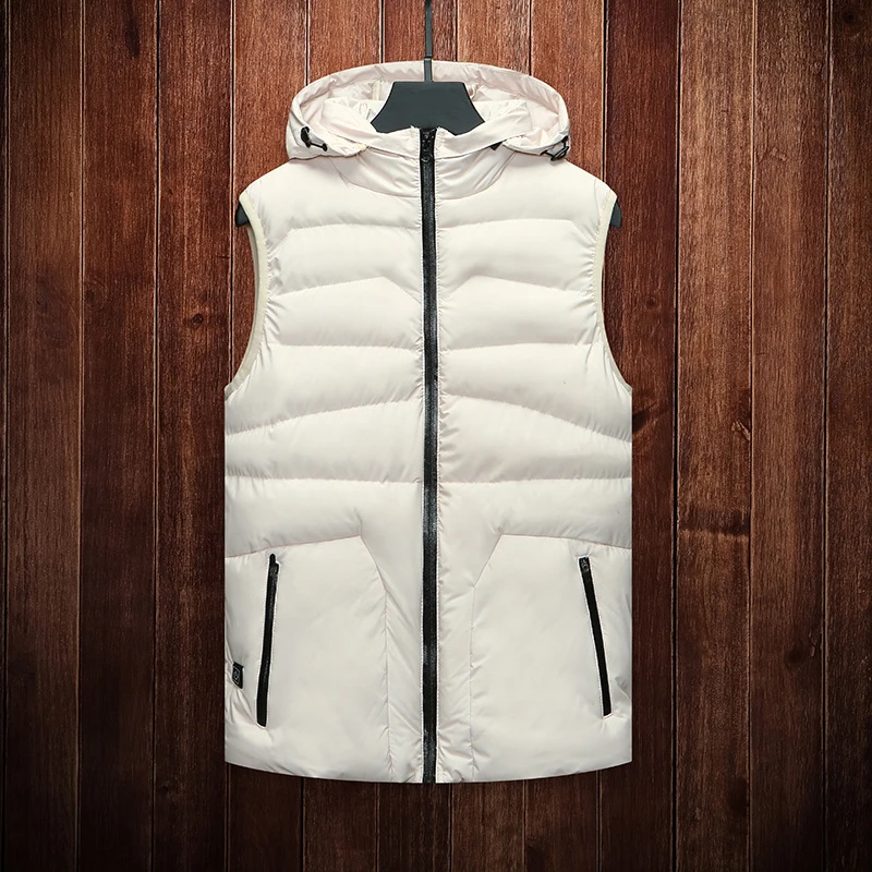  M-8XL USB invierno inteligente calentador chaleco con capucha chaqueta de calefacción transpirable 