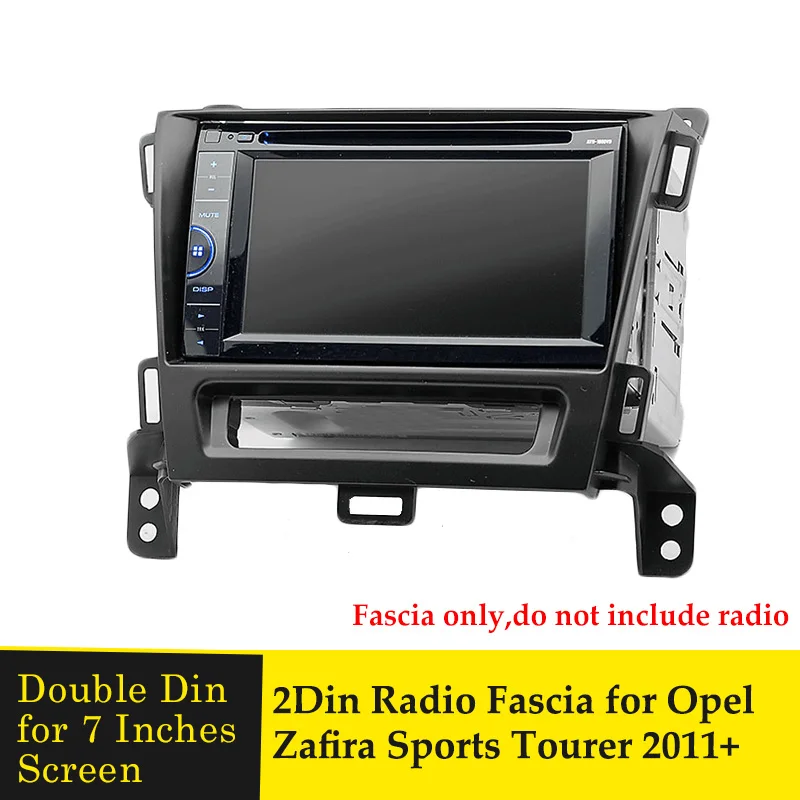 2Din Car Radio Fascia Black Panel for Opel Zafira Sports Tourer 2011+Dash CD Installation Kit Stereo Frame Bezel | Автомобили и