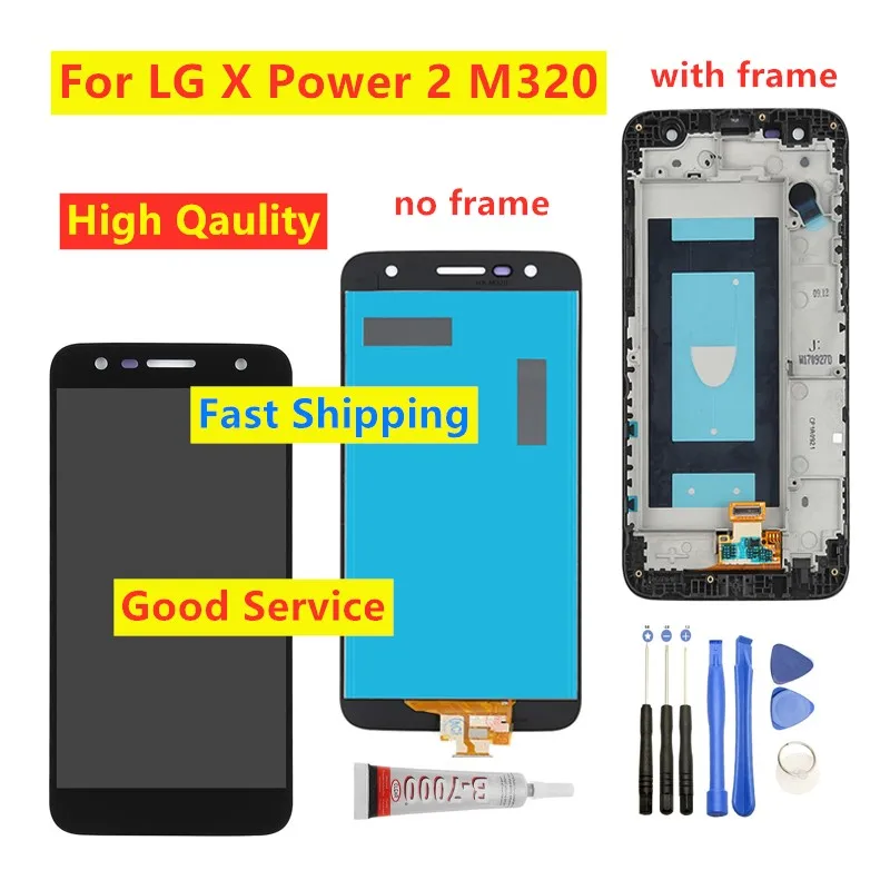 Протестированный 5 &quotНовый ЖК-дисплей для LG X Power 2 M320 M320G M320F M320N кодирующий