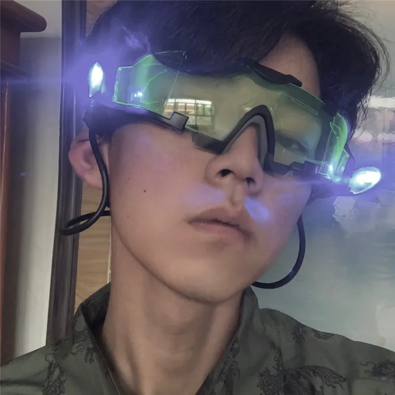 US $24.95 Vazrobe Led Steampunk Glasses Men Women Party Shows Novelty Eyewear With Light Hip Hop Festival Gift Promoting