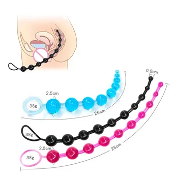 5 Colors Anal Beads Butt Plug Stimulator Massager Sex Toy For Women Anal Balls Butt Plug Toys For Beginners Sex Tools 5