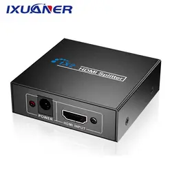 Портативный 1 в 2 из HDMI разделитель HDCP 1080P 3D двойной дисплей Сплит адаптер усилителя концентратор коробка для PS3 HDTV DVD Xbox ноутбук