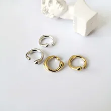 Геометрические круглые каффы для ушей золотого и серебряного