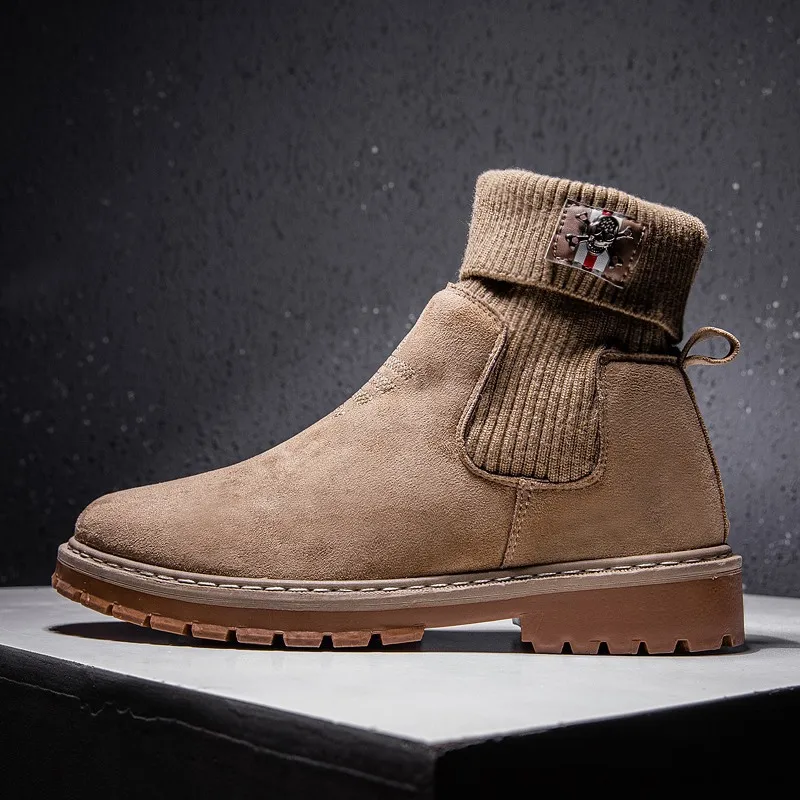 

Autumn And Winter New Style Men Martin Boots British Style Thick Bottomed Worker Boot Casual Versatile Convenient wa zi xie Outd