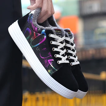 

Size 35-44 Breathable Sneakers Gym Women Men Tennis Shoes Gym Shoes Winter Plush Zapatos Mujer Footwear Tenis Masculino Feminino