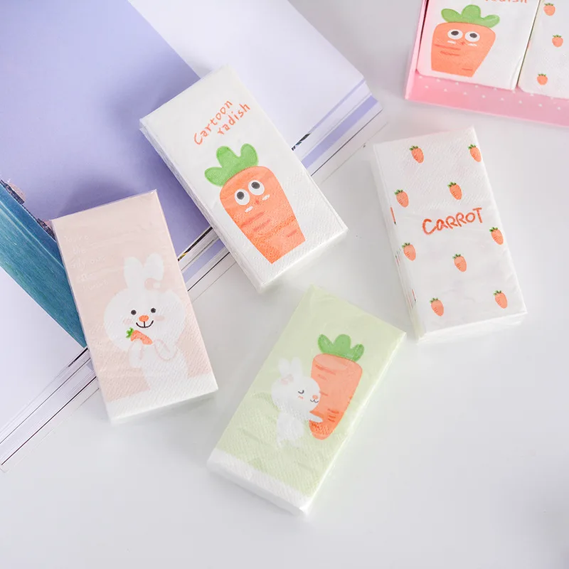  SHKP Printed Handkerchief Paper Bag Paper Towel Napkin Paper Extraction Facial Tissue Crude Pulp Th