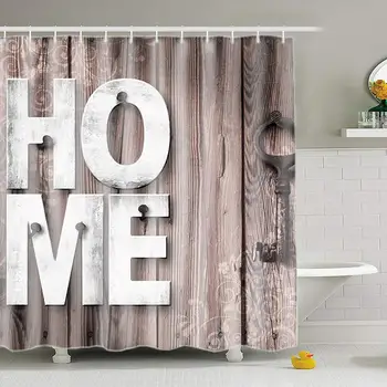 

Shower Curtain with Hooks for Bathroom , Home Cats Deer Trees Butterfly Collection (Multi 3)