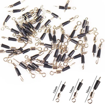 

30PCS/Lot Ball Bearing Swivel Solid Rings Fishing Connector Ocean Boat Fishing Hooks Quick Fast Link Connector