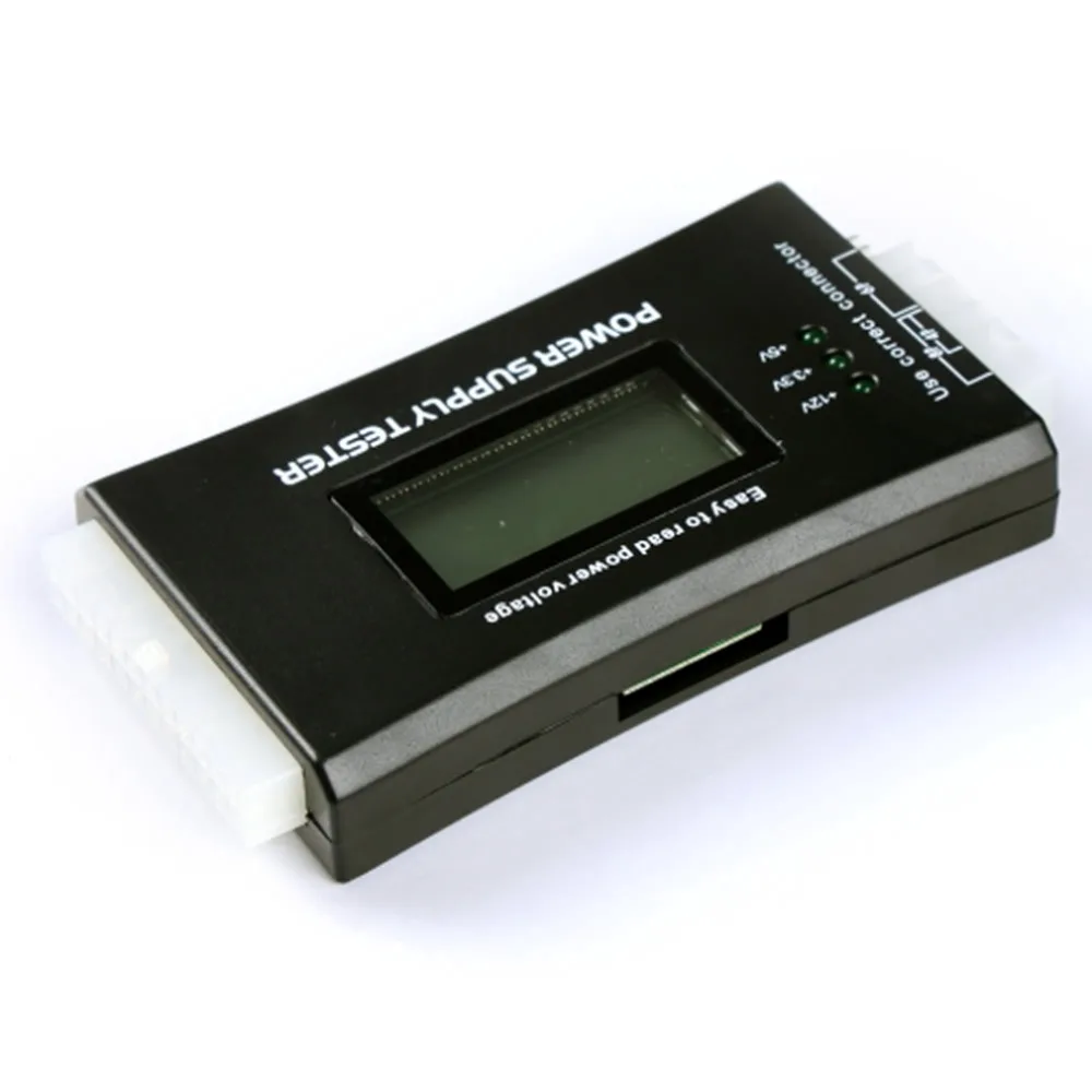 1 шт. компьютерный ПК Электрический тестер Checker 20/24 pin SATA HDD atx, BTX метр ЖК-дисплей оптом