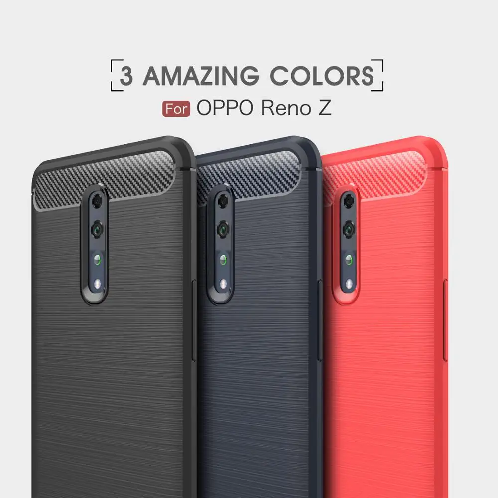 Чехол для телефона из углеродного волокна OPPO Realme Reno 2 3 XA5 A3S AX5 F9 A7X A5 A7 A9 A5S F11 R19 10X Zoom