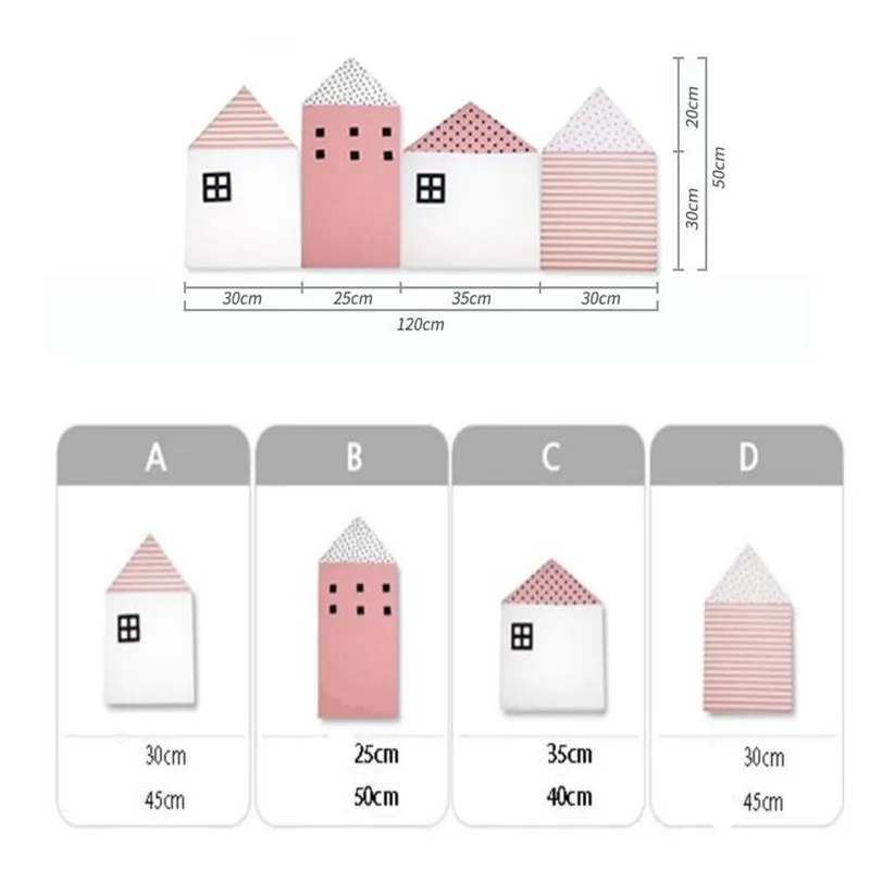 Детский манеж из хлопка маленький бампер для детской кроватки 4 шт./лот защитный