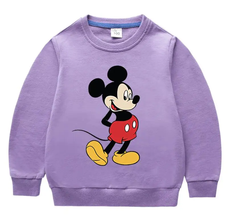 Disney с Микки-Маусом футболка капюшоном для маленьких девочек Одежда мальчиков и