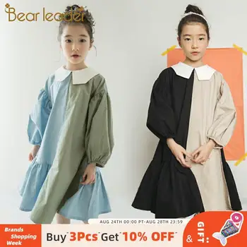 

Bear Leader Teenager Girls Autumn Casual Brief Dress 2020 New Color Patchwork Fashion Dress Kids Girls Cotton Princess Dress
