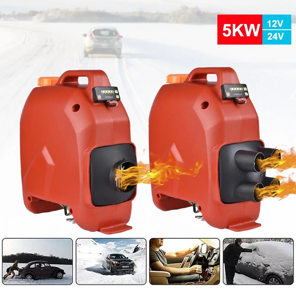 

Diesel Heater 5KW 12V24V 1hole 4hole Parking Air Fuel Oil Heating Machine Car Fuel Heater For RV, Motorhome Trailer, Trucks