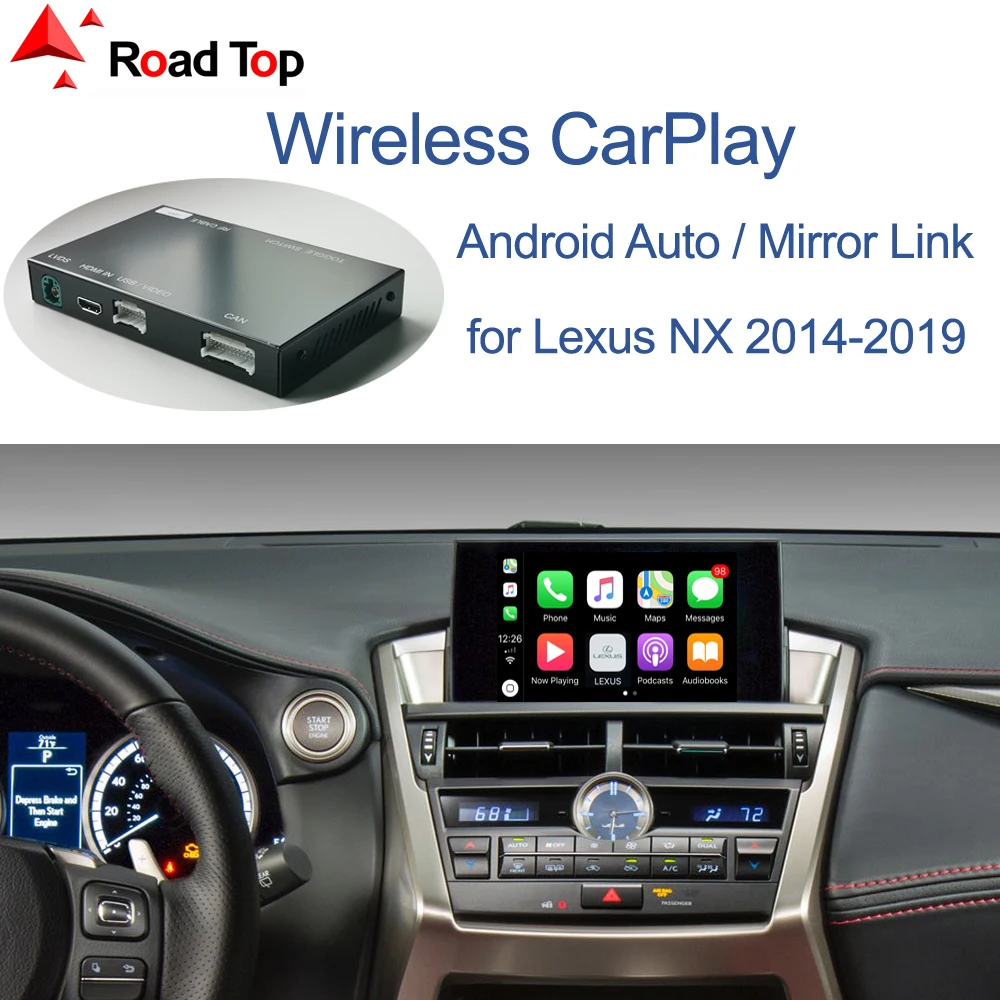 Wireless CarPlayสำหรับLexus NX 2014 2019,Android Auto Mirror Link AirPlayรถเล่นฟังก์ชั่นCar