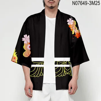 

Summer Anime Kimono Demon Slayer Kimetsu no Yaiba new design Japan Kimono Haori Yukata Cosplay Women/Men Summer Casual clothes