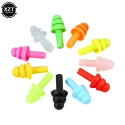 20 pares de silicone tampões de ouvido à prova dwaterproof água e à prova de som protetor de ouvido anti ruído confortável dormir para redução de ruído