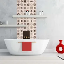 60x200 см коричневая самоклеящаяся плитка с марокканским узором Наклейка на стену ПВХ маслостойкая водонепроницаемая для дома гостиной спальни кухни ванной комнаты