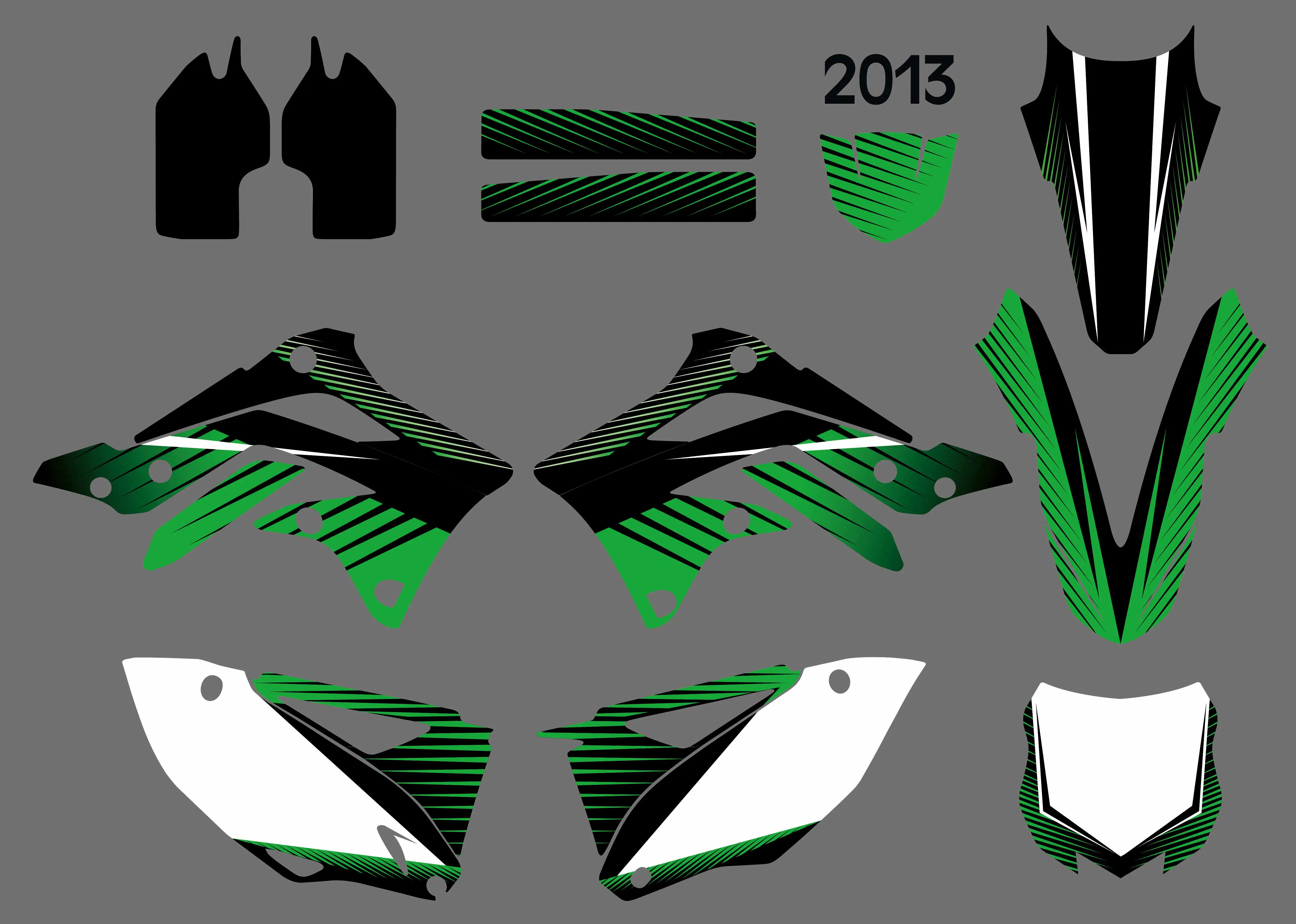 0366 Motorcycle New Team Graphic Background Decal And Sticker Kit For Kawasaki KX450F KXF450 KX 450F KXF 450 2013 Customizable велорюкзак salewa mtn trainer ws 22 л dolphin 1233 0366