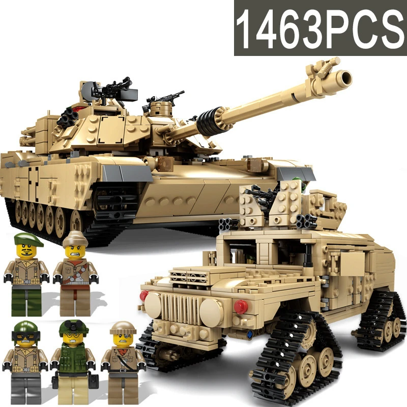 

Tank Fierce Beneficial Wisdom Children Building Blocks Century Military Model