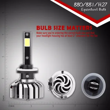 

Hot H4 Car Headlamp Led H7 80W 8000lm Hi / Low Lamp H8 / H9 / Replacement H11 Car Headlamp IP68 Water Proof 2 Pcs