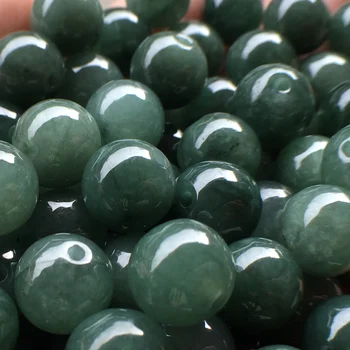 

Natural jade loose beads diy jewelry material ice seed oil green ball a cargo bracelet necklace sweater chain