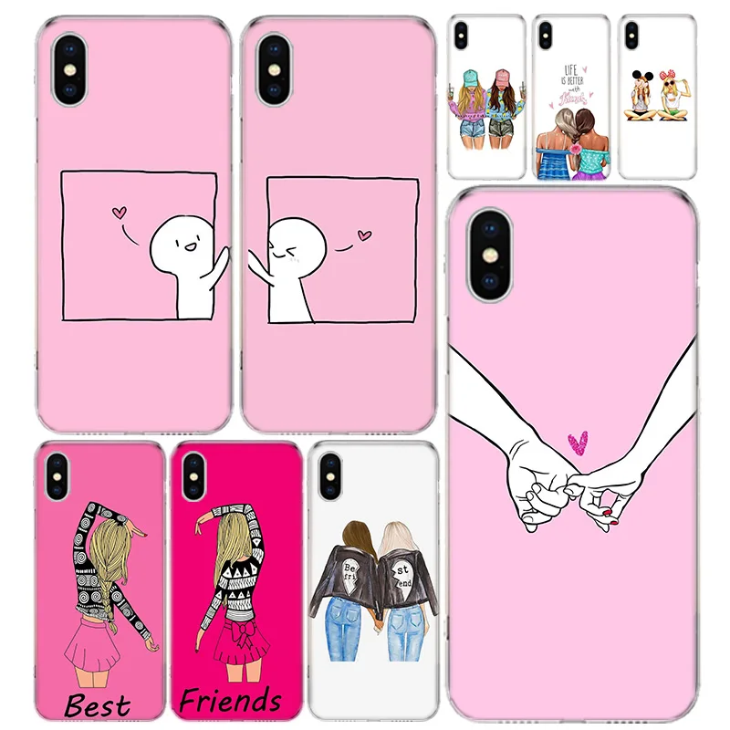 Best Friends BFF Matching Phone Case Cover For iPhone 14 13 11 Pro 12