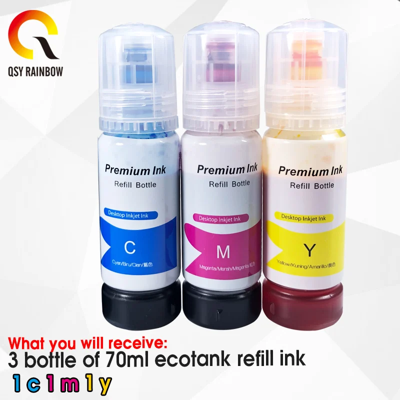4pcs Ecotank Ciss Dye Ink Refill Kits 