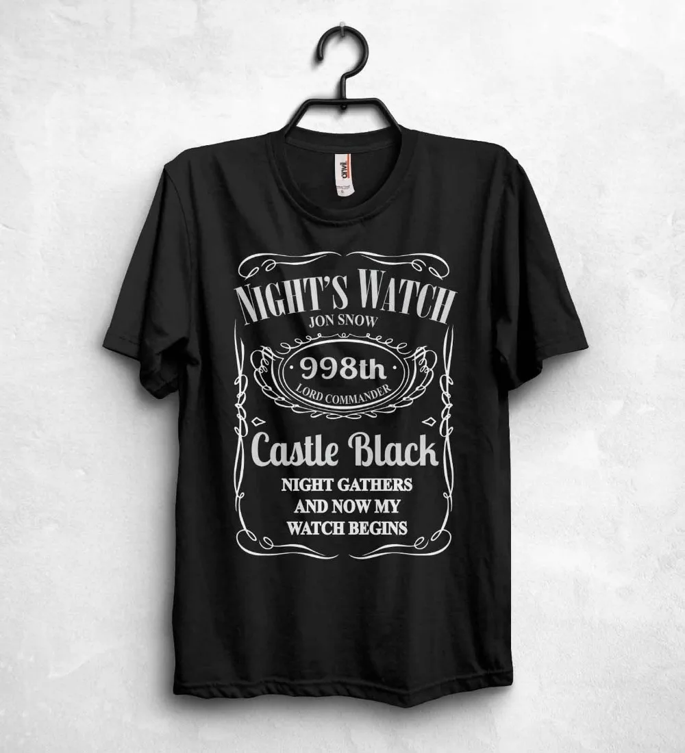 Camisa 2020 горячая Распродажа футболка с Ночным Дозором Топ лорд Джон Сноу Старк
