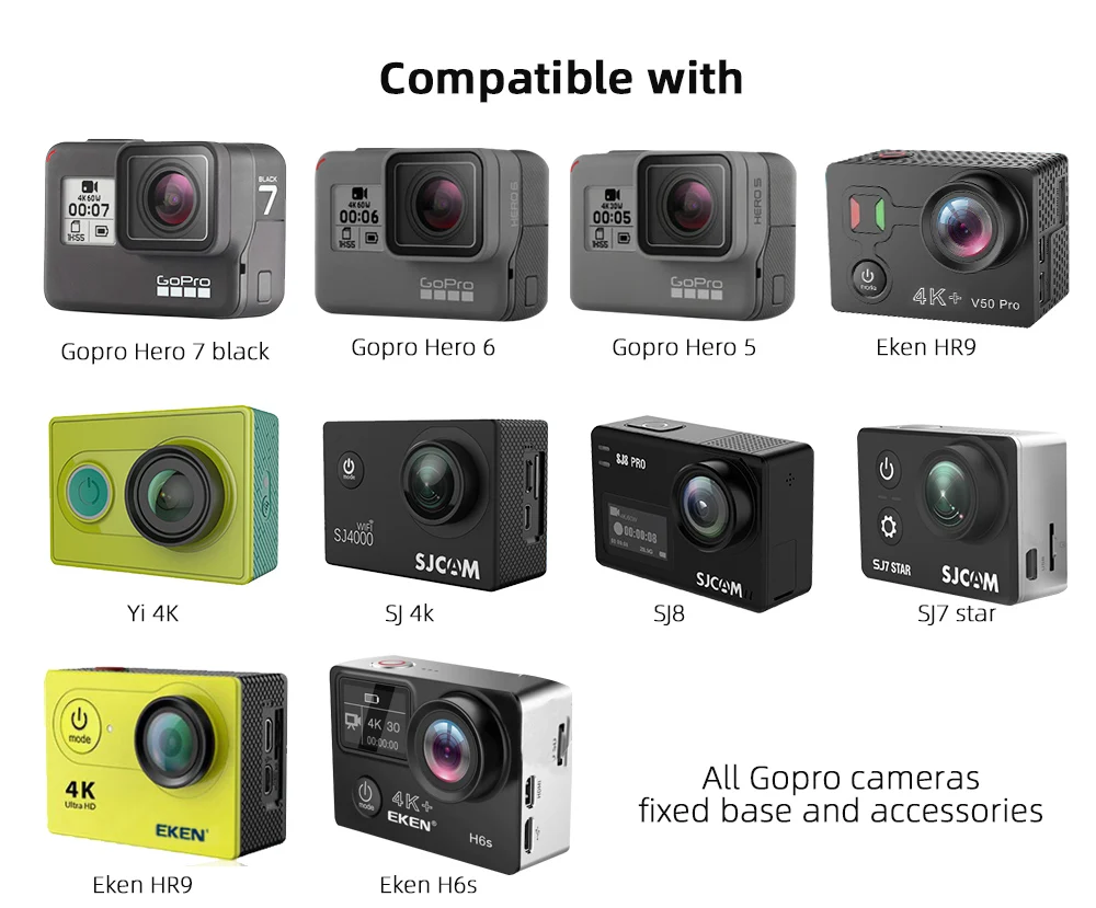 Для Gopro Hero 7/6/5/4/3+/3 4K экшн Спортивная камера Go Pro Аксессуары селфи палка нагрудный ремень для Xiaomi Yi SJ4000 SJcam