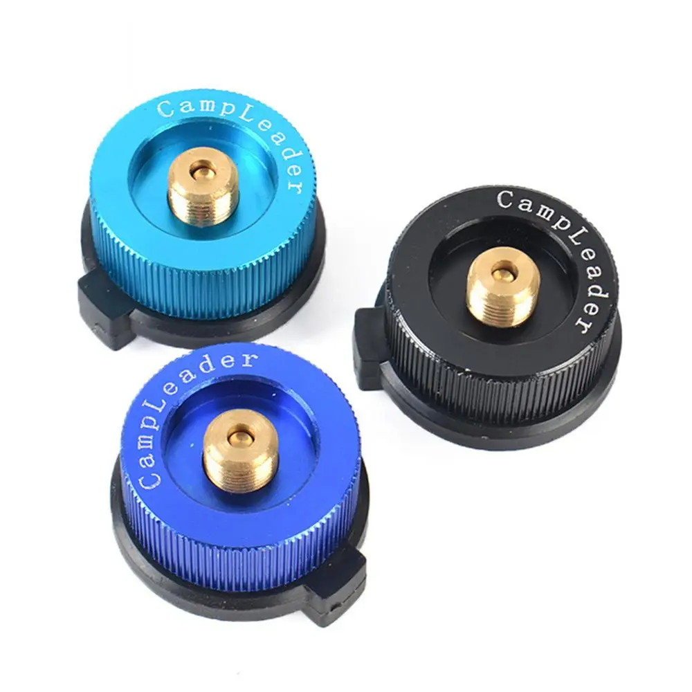 Outdoor Camping Gas Stove Converter Self-closed Split Type Furnace Connector Auto-off Cartridge Tank Cylinder Adapter