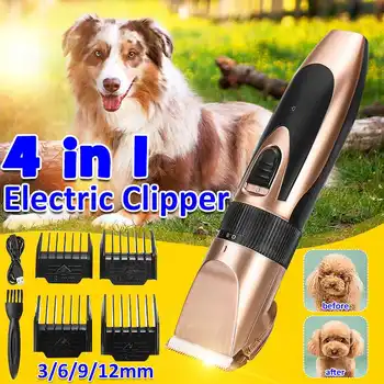 

New Professional Pet Dog Hair Trimmer Animal Grooming Clippers Cat Cutter Machine Shaver Electric Scissors Mower Clipper