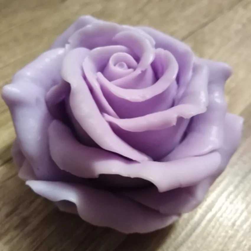Soap Mold Craft 3D Rose Silicone Soap Making Mould Candle Resin Handmade Mold 