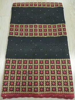 

High Quality African Dry Lace Fabric Nigerian Cotton Lace Swiss Voile Lace In Switzerland For Man Women Party Dress