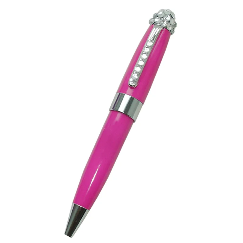 ACMECN MB стильная шариковая мини-ручка с кристальным зажимом для ручки и верхней Красной и фиолетовой карманной ручкой необычные ручки со стразами для письма