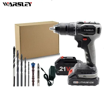 

21V Electric Brushless Drill Electric Cordless Mini Screwdriver Rechargeable HandlePower Tools Cordless Drill Brushless Motor