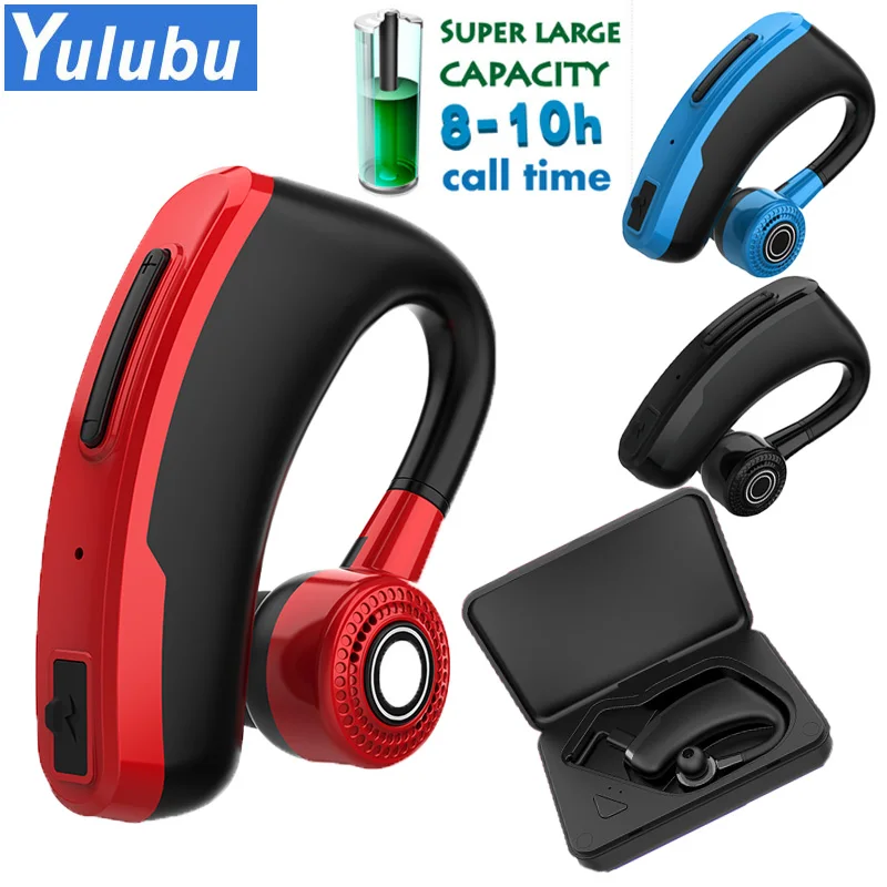 Fast Charging V10 Handsfree Business Bluetooth 5 0 Headphone Mic Voice Control Wireless Headset For Drive Noise Cancelling PK V9