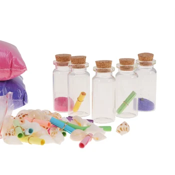 

Clear Glass Wish Jar Mini Wish Bottle for DIY Party Favor