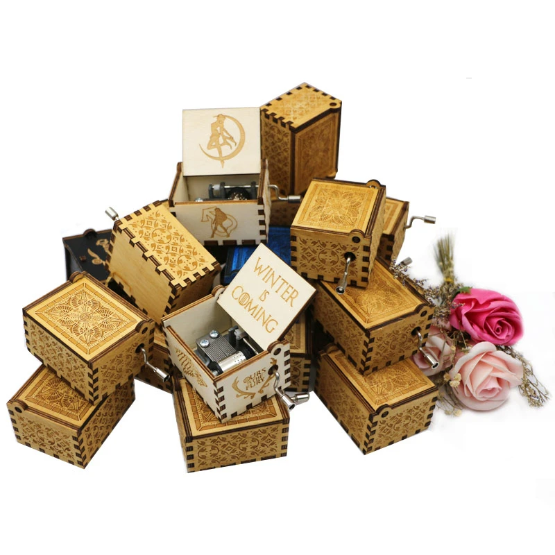 

Music box student movement DIY game 18 sound best sound mechanical music box with screw home decoration