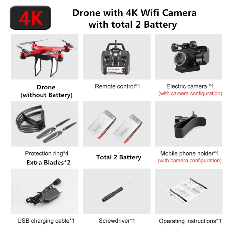 S32T Радиоуправляемый Дрон с электрической регулировкой 4K WiFi FPV камера Вертолет 25 минут время полета Квадрокоптер игрушка для детей Дрон VS SG901 - Цвет: R2-4K