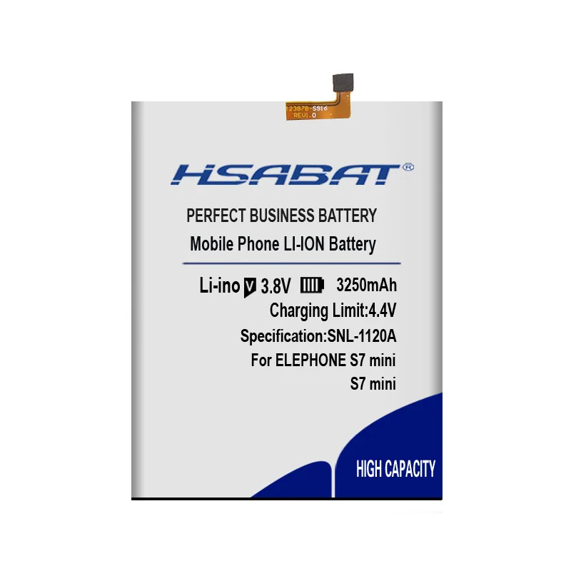 HSABAT 3250 мАч батарея мобильного телефона для Elephone S7 MINI S7mini