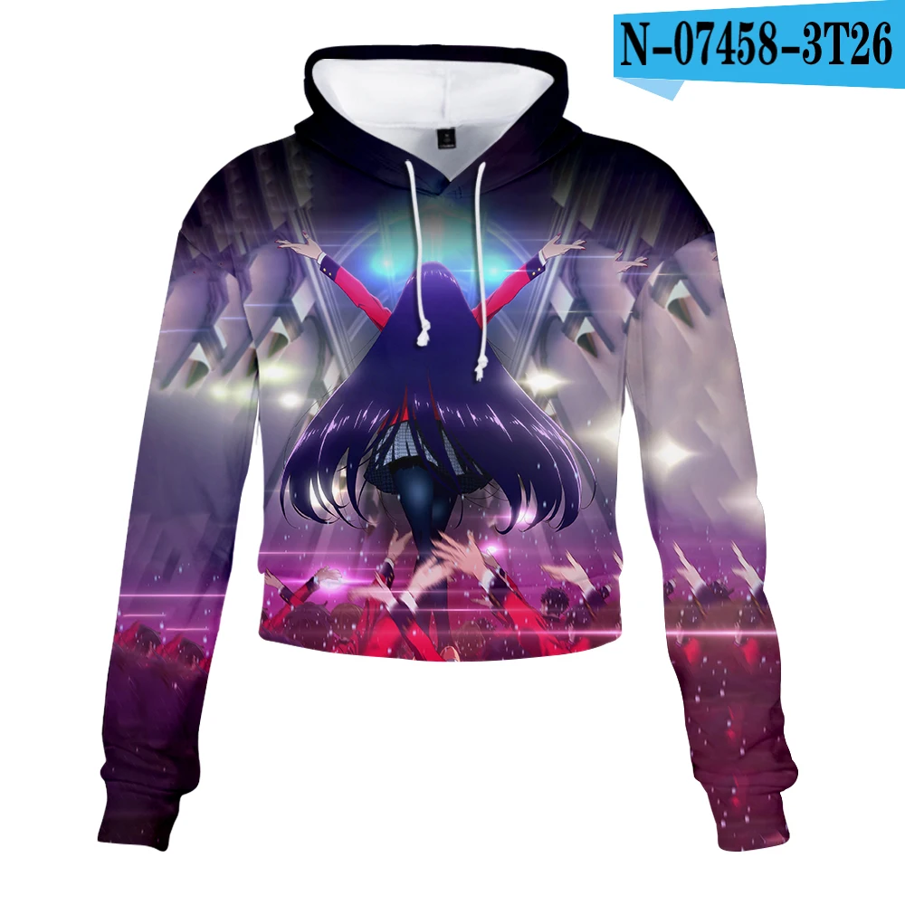 Kakegurui короткий мидриф толстовки Толстовка модная Милая сексуальная девушка тренд стиль полиэстер для женщин Кристофер - Цвет: 7