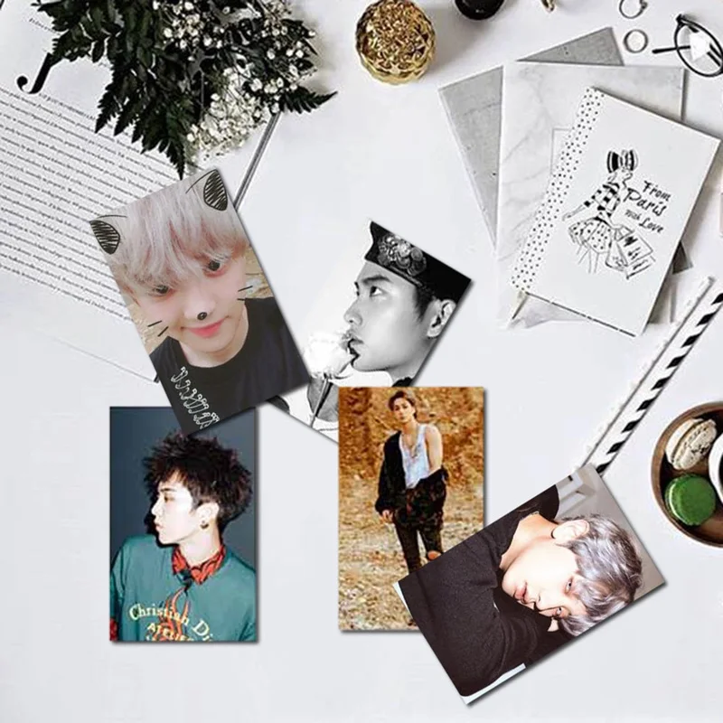 30 шт./компл. альбом KPOP EXO самодельная бумага ЛОМО карта фото карта Плакат вентиляторы Подарочная коллекция Канцелярский набор