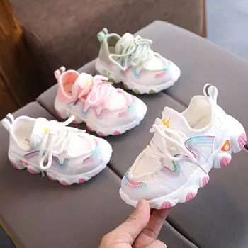 

Autumn new fashionable net breathable leisure sports running shoes for girls shoes for boys brand kids shoes