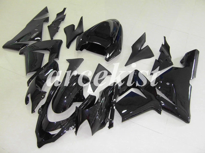 ABS мотоцикл Полный обтекатели комплект подходит для Kawasaki Ninja ZX10R 2004 2005 04 05 10R Обтекатель тела набор черный