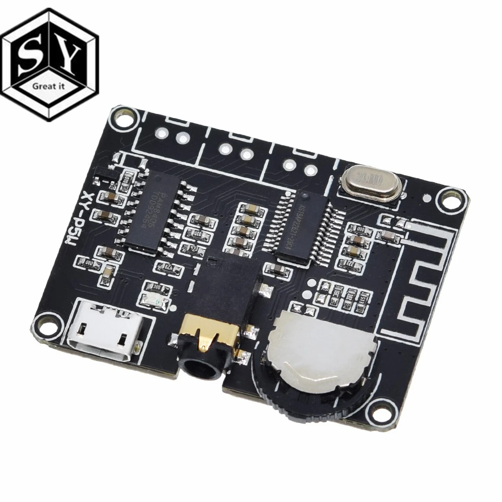 GREAT IT 5W + PAM8406 Bluetooth 5 0 DC3.7-5V stereo модуль усилителя мощности звука для Arduino diy kit |