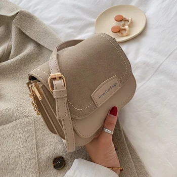 

Luxury Solid Colour Women Small Square Shoulder Bag Handbags New Trend Designer Wild Girls Messenger Bag Bolsa Feminina 2019