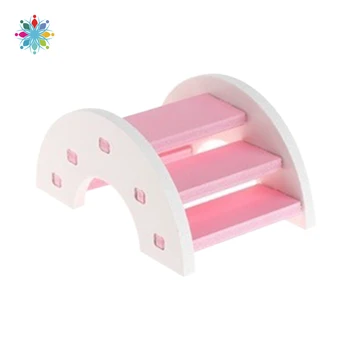 

Hamster Toy Wooden Bridge Hamster Supplies Eco-friendly Wooden Bridge Ladder Seesaw Syrian Hamster Toy Wooden Bridge TLS