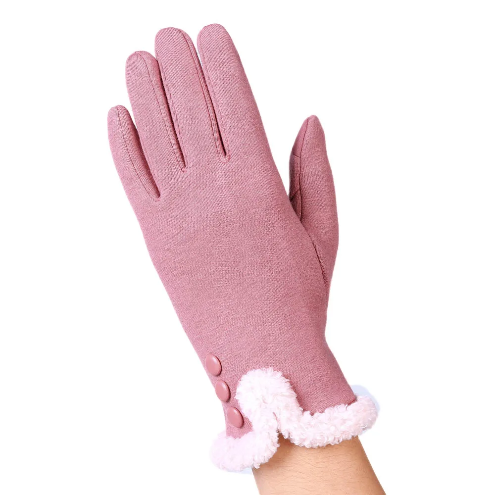 Womens Fashion Winter High Quality Warm Gloves Female Outdoor Sport touch screen Gloves Lady leather gloves rekawiczki damskie